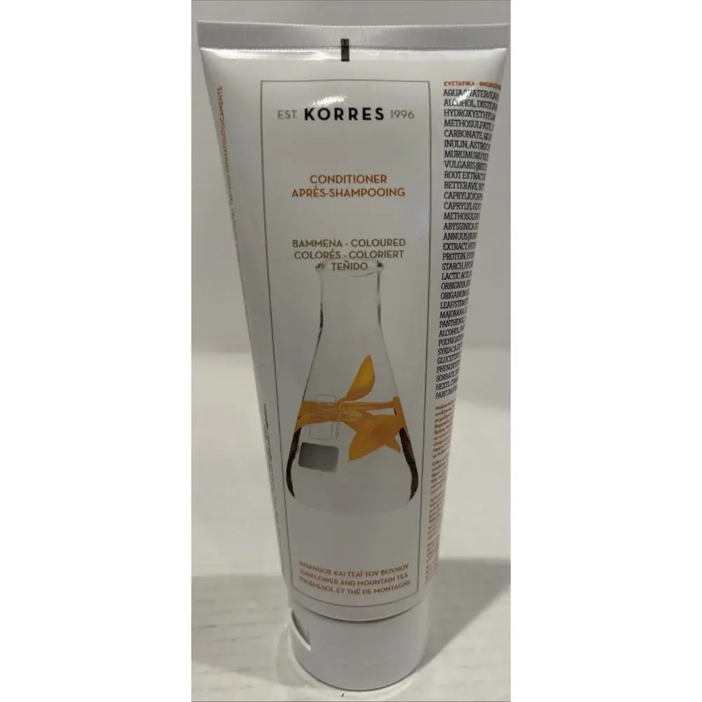 KORRES Sunflower + Mountain Tea Conditioner For Coloured Hair 200 ml - sealed